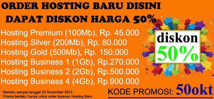 Promo hosting murah oktober november epadi