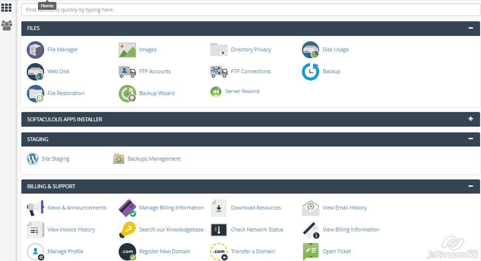 cpanel control panel hosting e-padi