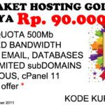 Diskon hosting murah 500Mb