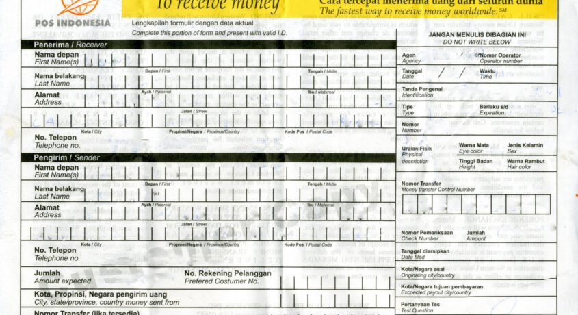 Bagaimana cara pembayaran dengan Western Union?