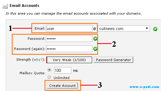 halaman pengisian data email
