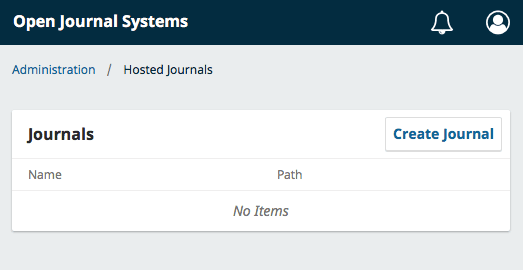OJS hosted journals page by e-Padi