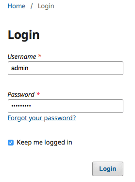 OJS Administrator Login page by e-Padi
