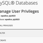 MySQL Users privileges - e-padi