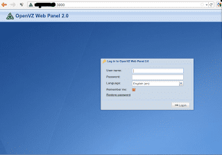 OpenVZ Web Panel 