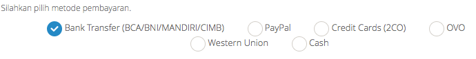 pilih cara pembayaran domain e-padi